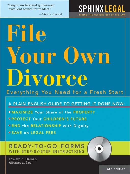 Title details for File Your Own Divorce, 6E by Edward   A. Haman - Available